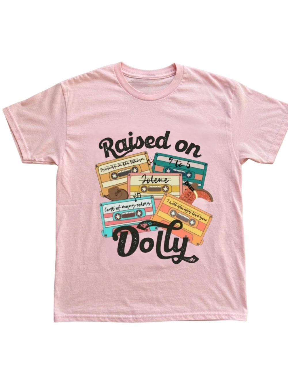 Gildan Raised On Dolly Pink Tee